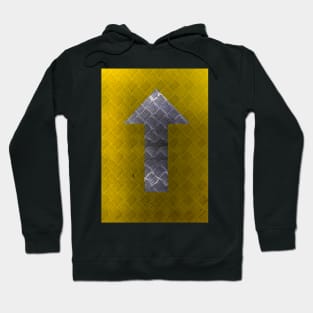 Industrial Arrow Tread Plate - Up Hoodie